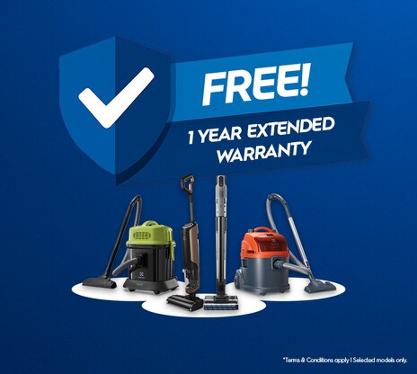 Buy a Vacuum, get extra warranty!﻿     
