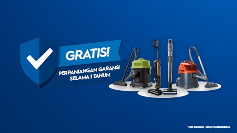 Beli vacuum, garansi ekstra gratis!