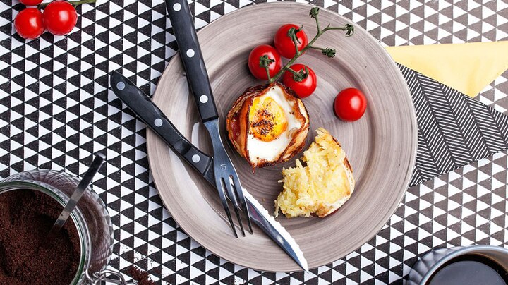 Steamed Baked Breakfast Muffin