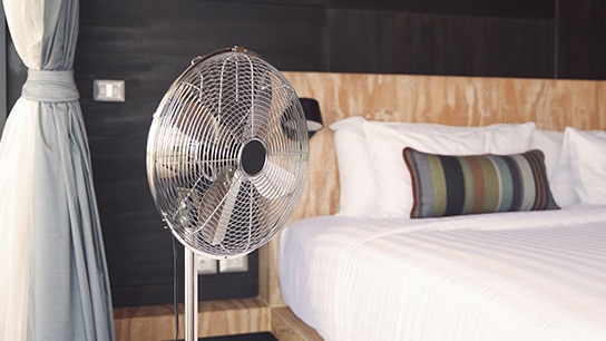 Why is it dangerous to sleep with a fan on