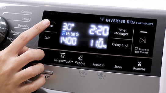 Is there any specific requirement for water temperature used to wash the laundry