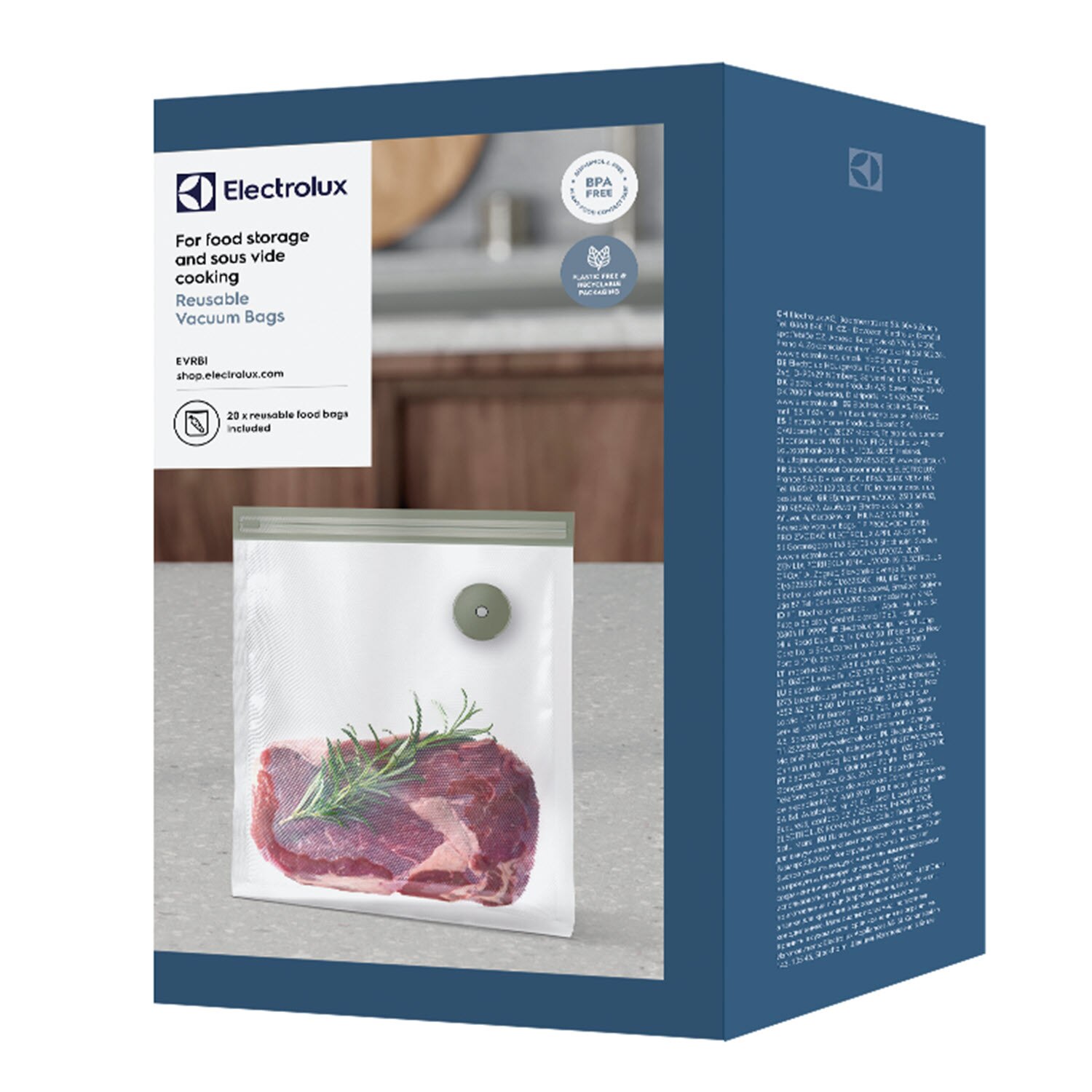20x reusable vacuum sealer bags EVRB1 Electrolux Indonesia