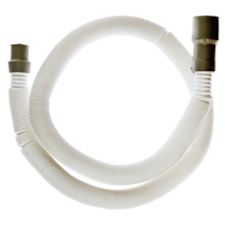 Washing machine extensible drain hose