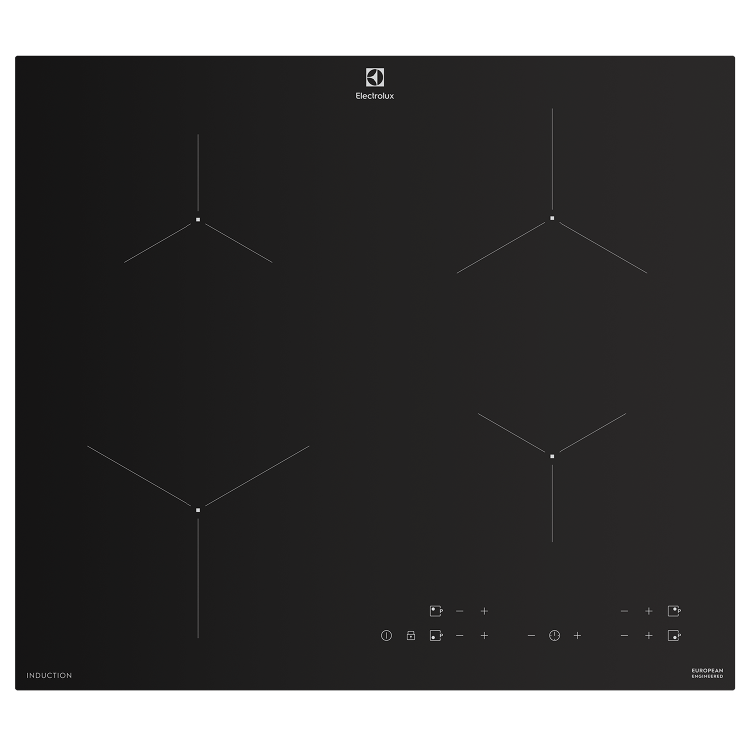 60cm UltimateTaste 300 built-in induction hob with 4 cooking zones
