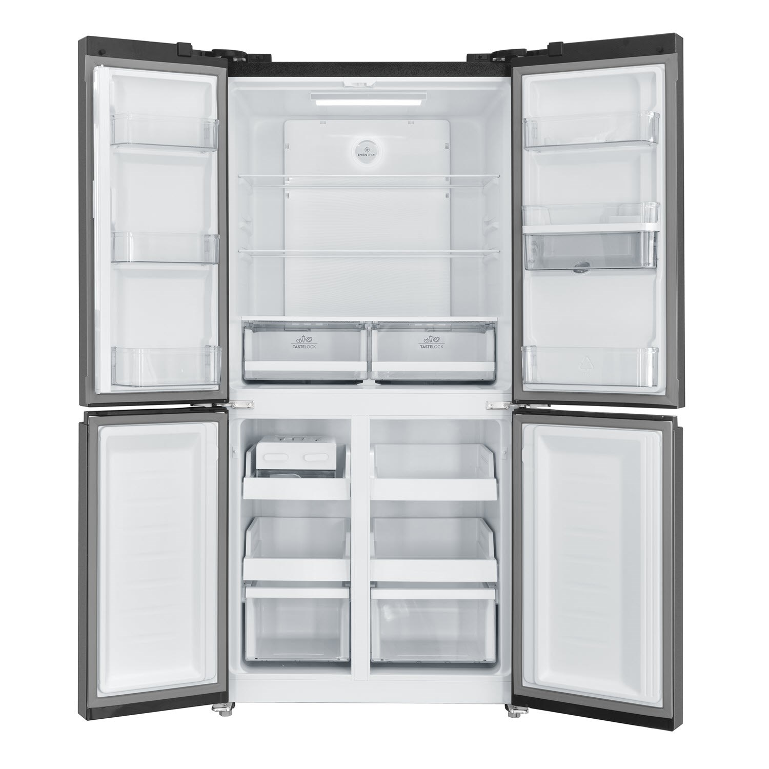 492L French door refrigerator EQE4960AB Glossy dark steel