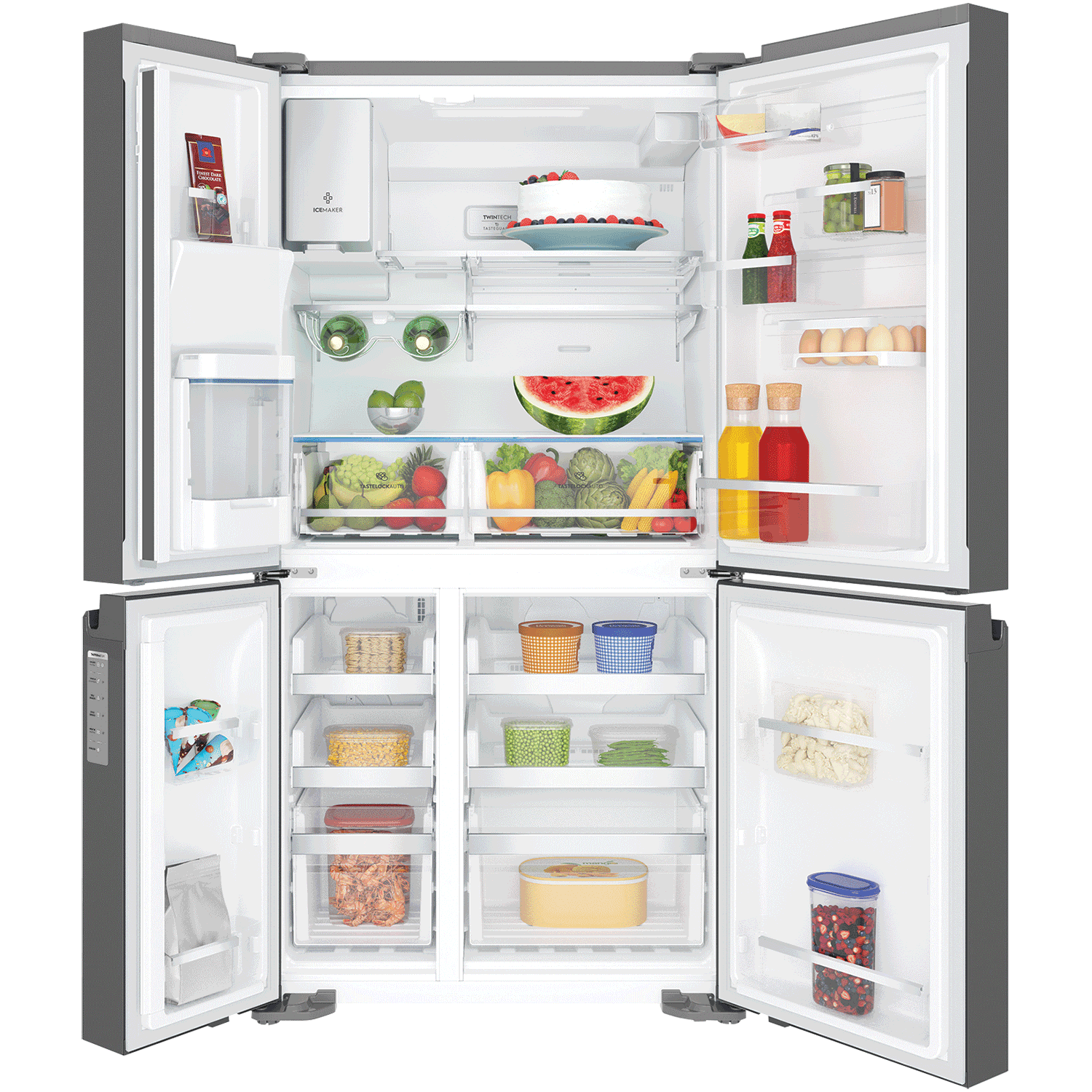 Kulkas 4 pintu 609L EQE6879A-B