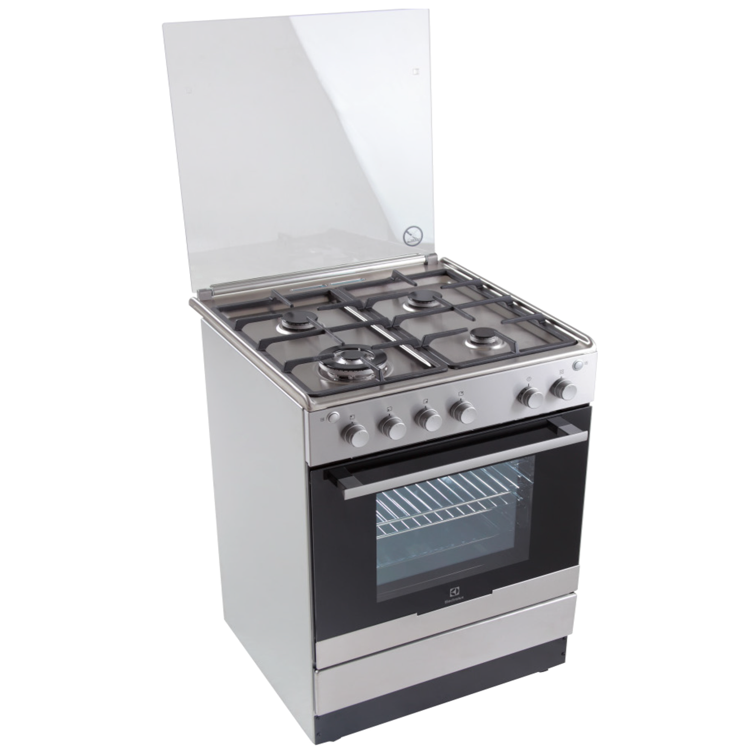 Free Standing Kompor Gas 60cm dengan 4 Tungku dan Oven EKG61107OX