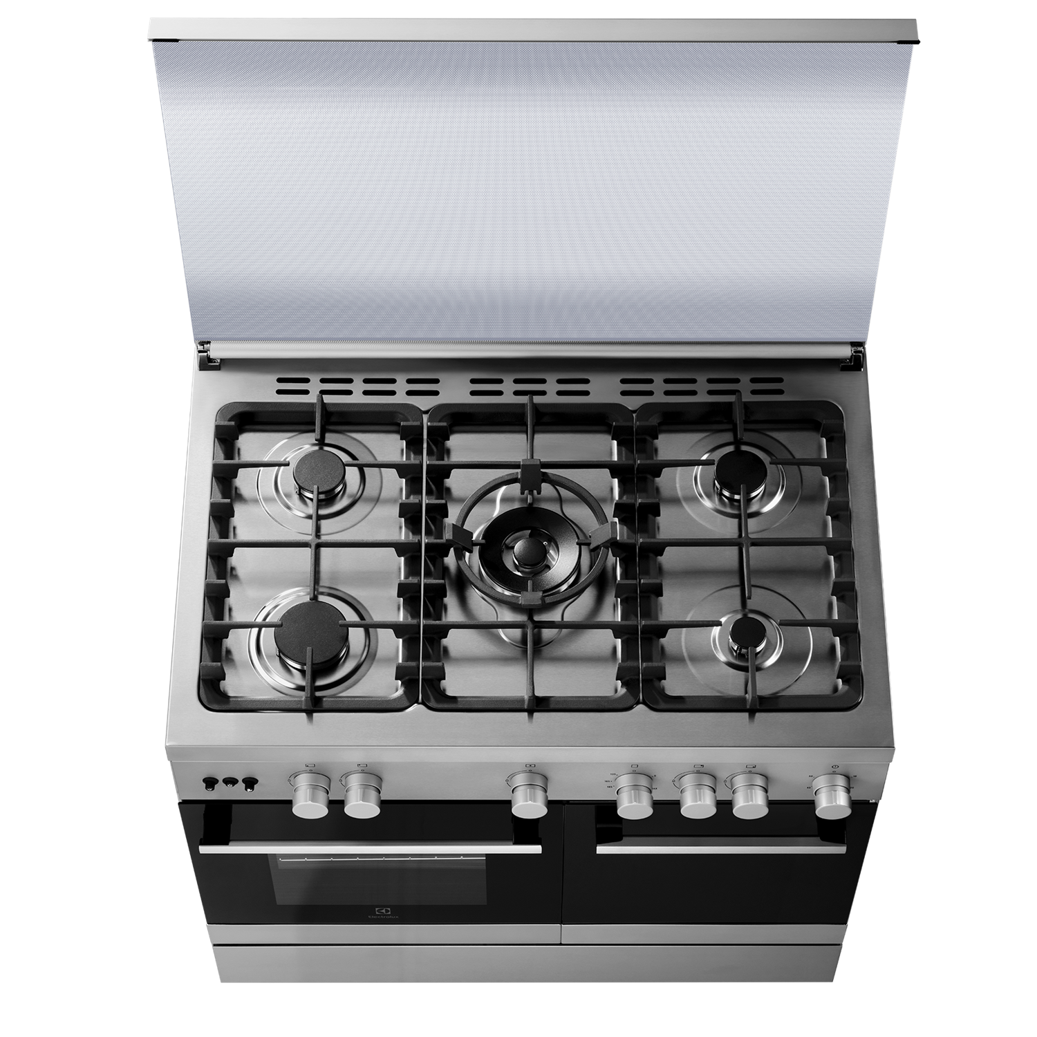 Kompor freestanding UltimateTaste 700 90cm dengan kompor gas dan oven gas 62L EKG9686X