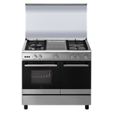 90cm UltimateTaste 500 freestanding cooker with gas hob and 62L gas oven