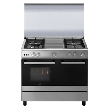 90cm UltimateTaste 500 freestanding cooker with gas hob and 62L gas oven