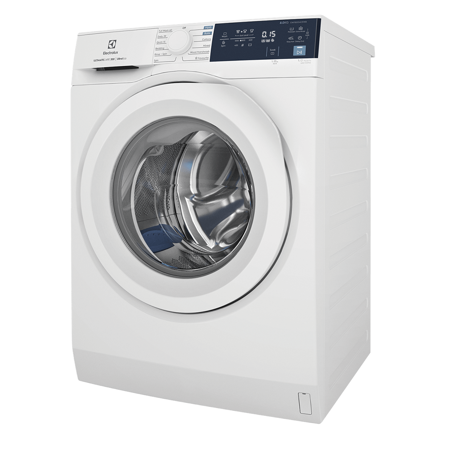 8kg front load washing machine 1000 rpm EWF8004E3WB Electrolux