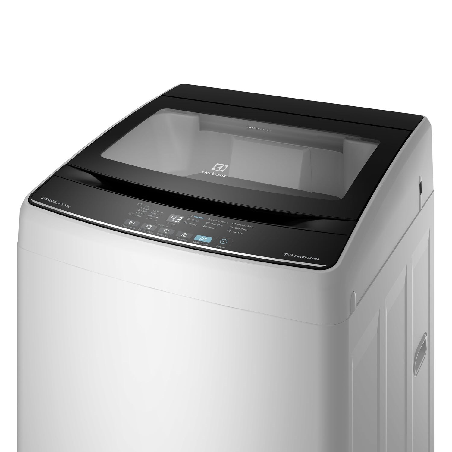 7kg top load washing machine EWT7078K6WA White