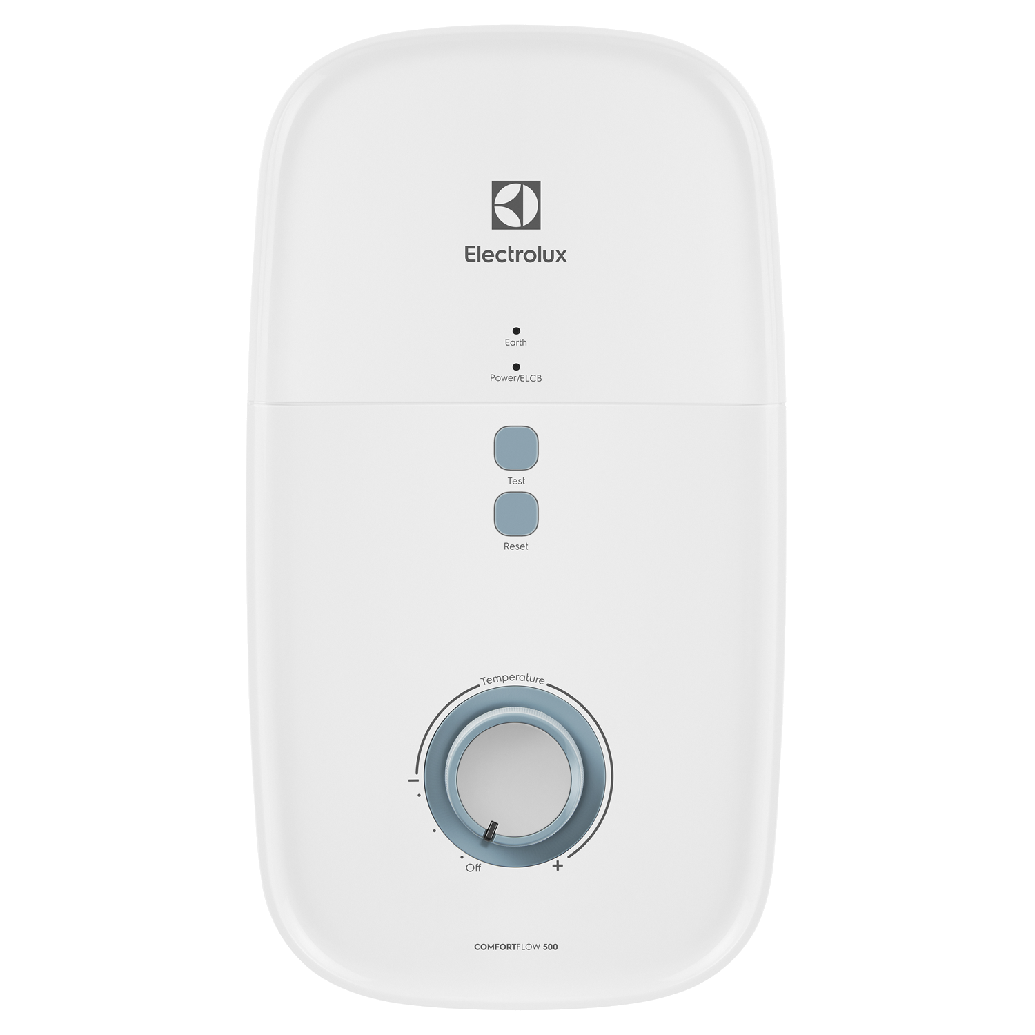 Water heater listrik instan ComfortFlow 500 2.4kW dengan tombol geser