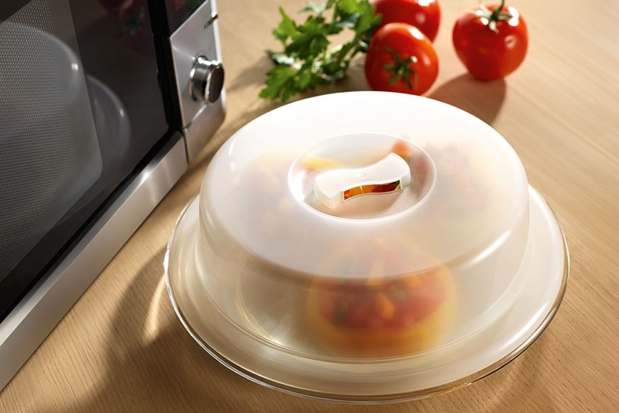 Plastic microwave cover